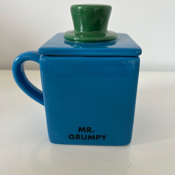 New Mr. Men Little Miss Mr. GRUMPY by Magenta Blue Top Hat Topper Mug🎩💙💚 - Picture 3 of 9